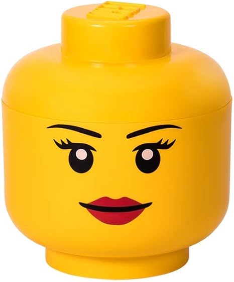 LEGO Girl Storage Head, Yellow 