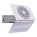 HDE Plastic Hard Shell Case for MacBook Air 13 Inch (Models: A1369/A1466), Mono Mandala