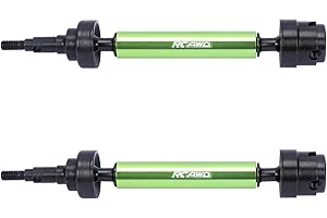 RCAWD Steel Rear Driveshaft for Arrma 1/10 Gorgon 4X2 MEGA 550 Drive Shaft Upgrades Part Green