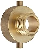 Moon 369-1521021 Brass Fire Hose Adapter, Pin Lug, 1-1/2