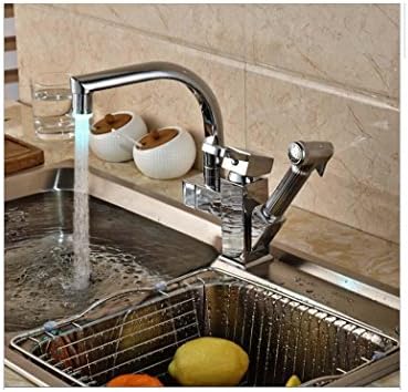 BL- Brushed Nickel Deck Mount Single Handle Hole Kitchen Sink Faucet Bathroom Kitchen Washing Taps
