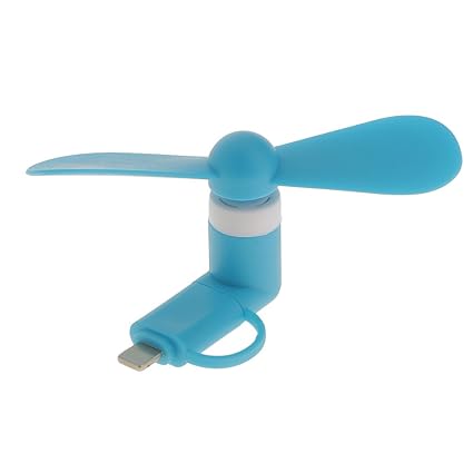 Tragbar Android Handy Laptop PC Superstummer USB Kühl Mini USB Ventilator - Blau