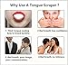 Tongue Scraper, Tongue Cleaner Stainless Steel Rustproof Tongue Brush Effective Reusable Lifetime Scraper for Plaque and Bacteria Removal, Fresh Breath,with a Stainless Steel Box （1 Pcs)