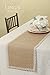 Ling's moment Burlap Cream Lace Jute Table Runner Rustic Country Wedding Decoration Farmhouse Decor Kitchen Table Cover 12x72 Inch