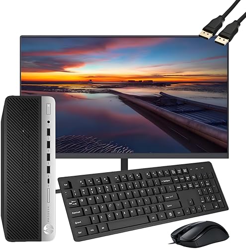 HP ProDesk 600 G3 SFF Desktop Computer with 21.5