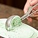 Ice Cream Scoop - Works Great On Cold, Dense Ice Cream - Large Size - Best For Ice Cream, Fruit, Pancakes, Cookies, Cupcakes & More - Heavy Grade Food Safe Stainless Steel - Ergonomic Grip