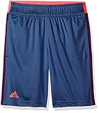 adidas Boys Barricade Shorts, Tech Ink Flash Red, Small