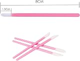 ILLUVA 200Pcs Disposable Lip Brush Wands Lip Gloss Applicator Slim 8 cm view 2