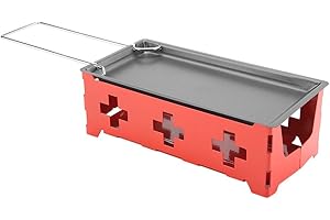 Cheese Raclette, Portable Non-Stick Cheese Raclette Rotaster Baking Tray Stove Set Mini Raclette Raclette Grill Home Kitchen 