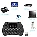 ( 2017 Latest Model ) EMISH Mini Wireless Keyboard, Rechargeable Lithium Battery Touchpad Mouse for PC, Xbox 360, Android TV Box, Computer, Laptop, Black