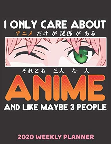 2020 Anime Weekly Planner dated with to do notes: Dated calendar with to do list Manga theme