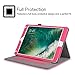 Fintie Case for iPad 6th / 5th Generation (2018 2017 Model, 9.7 Inch), iPad Air 2 / Air 1 (9.7 Inch) - [Corner Protection] Multi-Angle Viewing Stand Cover with Pocket, Hot Pink