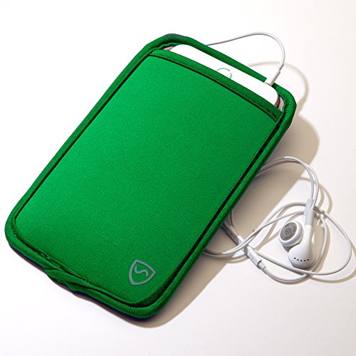 SYB Phone Pouch, Cell Phone EMF Protection Holster Sleeve for Phones up to 3.25" Wide with Belt Hoop (Green, Extra Large)