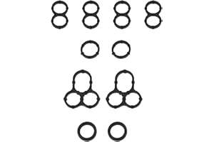 Promrmr Camshaft Cap Gasket Set 11159-31010 90430-10024 11159-38010 11159-37010 Compatible with Toyota Sequoia Sienna Rav4 Camry 4runner│Lexus ES350 GS350 Camshaft Bearing Cap Oil Hole Gasket Kit