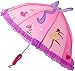 Kidorable Pink Ballerina Umbrella for Girls w/Fun Ballet Dancers, Pop-Out Ribbon, Pointe Shoe Handle