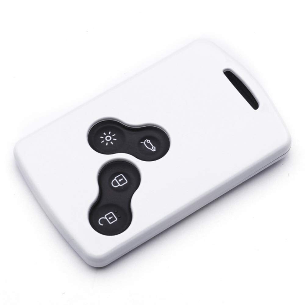 ontto Car Key Cover Case for Renault Key fob for Renault Kadjar Captur Clio Scenic Megane Duster Sandero Twingo koleos Remote accessories key Shell key Holder Remote key Protector White