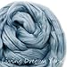 Cotton Fiber for Spinning, Blending, Felting & Fiber Arts. Soft Vegan Combed Top Roving. Glacier
