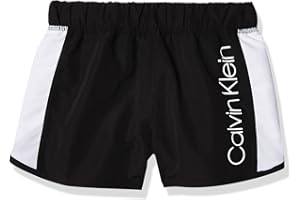 Calvin Klein Girls' Performance Running Shorts, Quick-Drying Mesh, Elastic Waistband & Pull-on Style