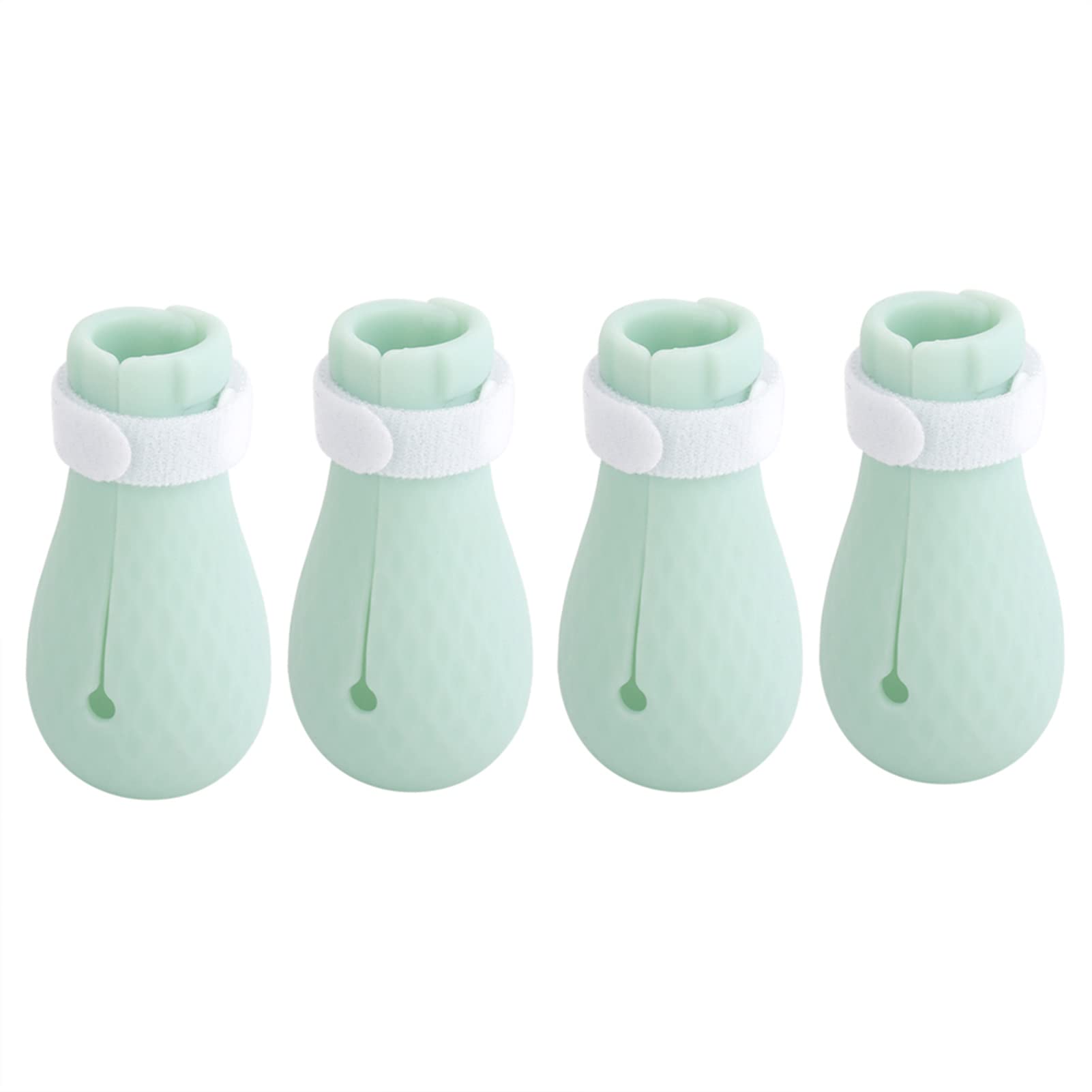 HEEPDD 4Pcs Cat Anti-Scratch Boots, Silicone Pet Bathing Foot Cover Adjustable Cat Protector Shoes for Home Bathing Shaving Checking Treatment