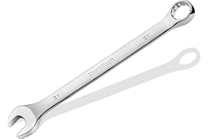 DURATECH 21mm Combination Wrench, Metric, CR-V Constructed with Mirror Polish, 12-Point, 15-Degree Offset