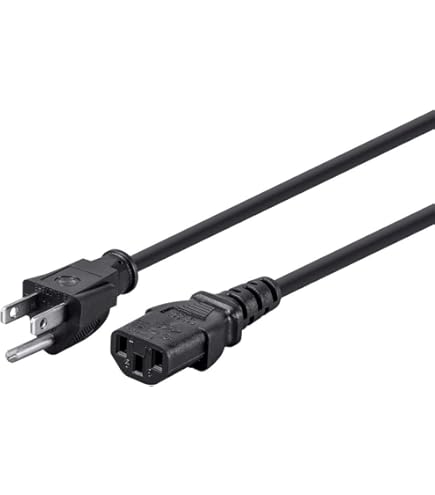 Amazon.com: Monoprice 105294 15ft 14AWG Power Cord Cable w/ 3