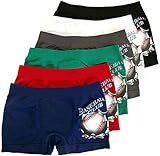 ToBeInStyle Boy's Pack of 6 Seamless Boxer Briefs 