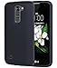 LG K7 Case, LG Tribute 5 Case, BENTOBEN Advanced [Anti-Slip] [Scratch-resistant] Armor Skidproof Hard PC Back TPU Bumper Shock Absorbing Protective Cover for LG K7 / LG Tribute 5, Black