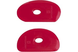 DIYOOHOMY Pottery Ribs for Pottery Tools and Clay Tools, Soft Silicone Ceramic Supplies Kit for Shapes Sculpting,Mud,Trimming,Throwing (2)