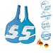 Speedminton Light Wooden Beach Paddle 2 Player Set - Incl. 2 Balls & 1 Original Fun Speeder Birdie - Perfect Alternative to Smashball & Beach Tennis
