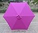 9ft Umbrella Replacement Canopy 6 Ribs in Fuchsia (HOT PINK Canopy Only)