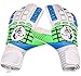 Goalie Gloves Youth, Kids, Adult - LUPOS - Power of the WOLF. Goalkeeper Gloves with Fingersaves, 4 mm Strong Grip German Latex Palm, Extra Backhand Pad, Supportive Wrist Straps