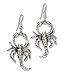 Gothic Scorpion Dangle Earrings Silver Finish Pewter