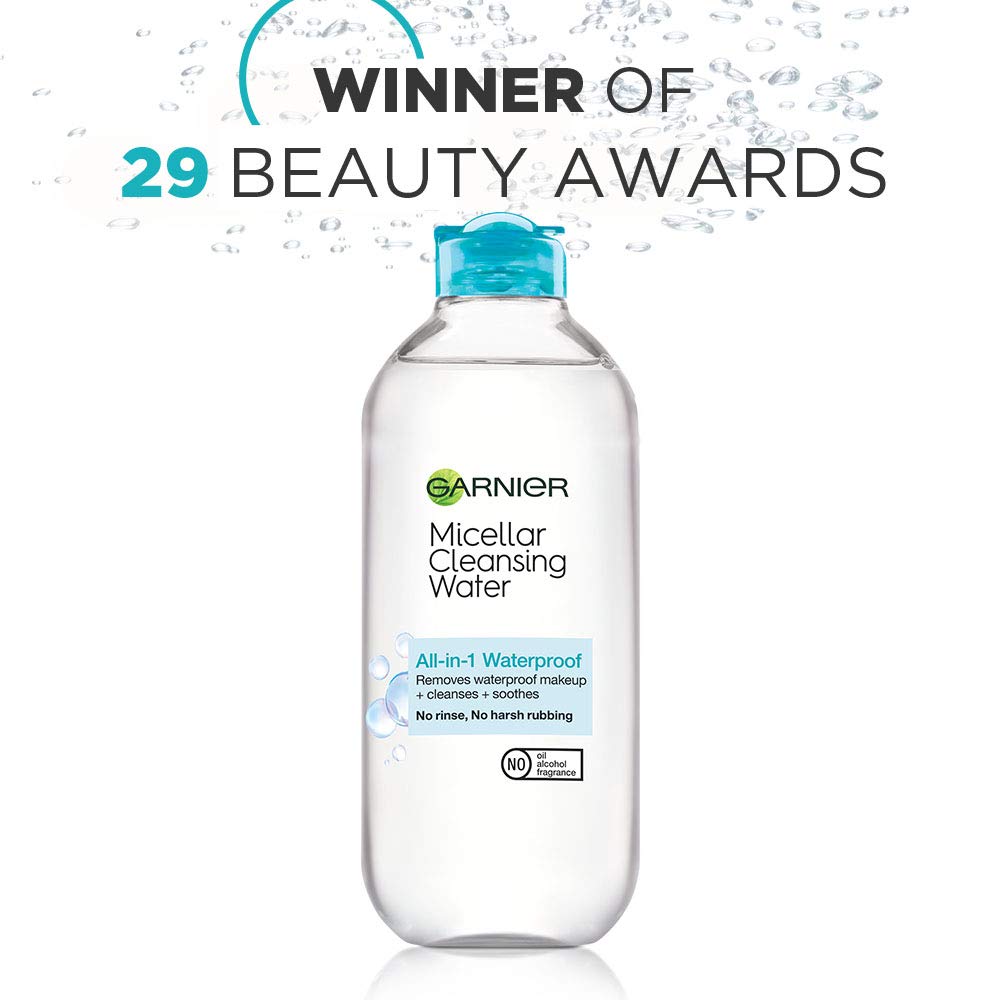 Garnier SkinActive Micellar Cleansing Water, For Waterproof Makeup, 13.5 Fl Oz: Beauty