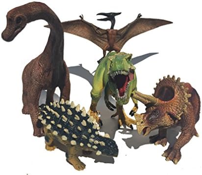 Realistic Looking Jumbo Dinosaur Figures, Pack of 5