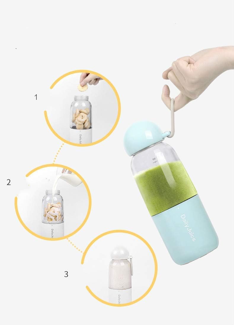 Portable Mini Blender 4pcs Blades Juicer Cup USB 350 ML Smoothie Personal Mixer for Fruit Baby Food Milkshakes with Lid Fruit Mixer