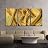 3 Piece Canvas Wall Art - Very Interesting Original Pastel Painting on Paper - Modern Home Art Stretched and Framed Ready to Hang - 24"x36"x3 Panels