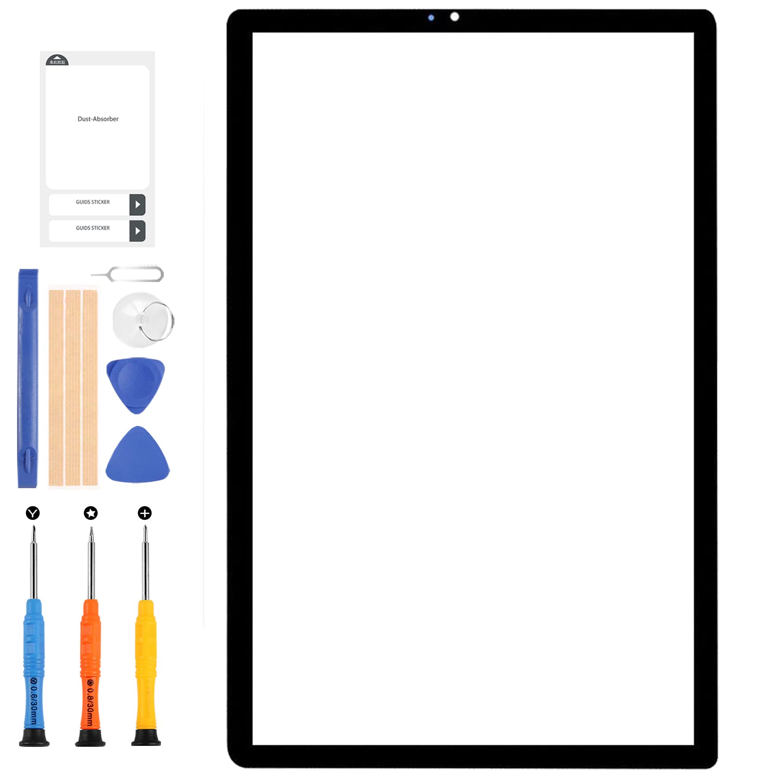 For Samsung Galaxy Tab S5e 10.5" T720 T725 SM-T720 T725 Outer Front Screen Glass Lens Panel Repair Parts Kits with Tools (NOT Include LCD and Touch Digitizer)