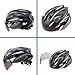 Easecamp Cycling Bike Helmet with Detachable Magnetic Visor Goggles Shield (Black)