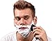 Max-T Electric Razor for Men Cordless Wet Dry,Adapter Charger Rotary Shavers For Men With Pop Up Trimmer Ipx7 100% Waterproof Wet & Dry Electric Razor Blue