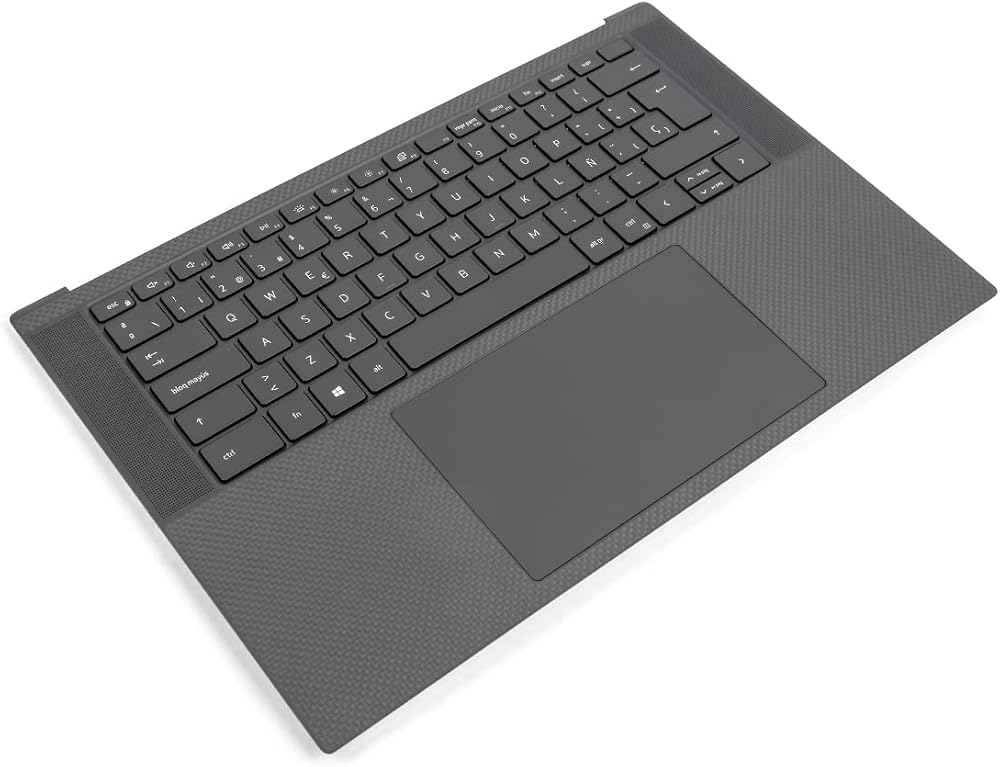 Dell XPS 9500 9510 9520 9530 Palmrest & Touchpad Spanish Backlit Keyboard