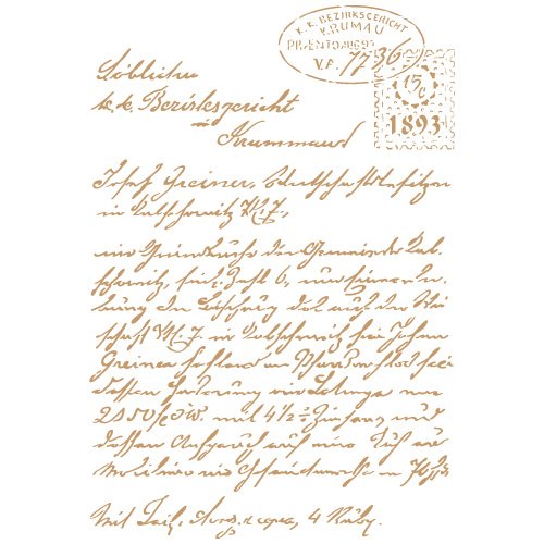 TODO STENCIL Deco Composition 231 Letter, Measurements: Stencil 20 x 30 cm – Design 18 x 27 cm