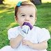 Baby Blu'z Soothing Silicone Teething Mitten with Travel Bag, Non Toxic 100% BPA Free, Ideal for Baby Shower Gift (Teal Blue)