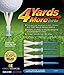 4 More Yards Plastic Golf Tees - 3 1/4