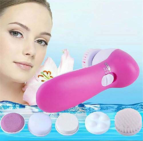 Vinmax Facial Cleansing Brush Body and Face Scrubber - 5 In 1 Electric Facial Cleansing Kit