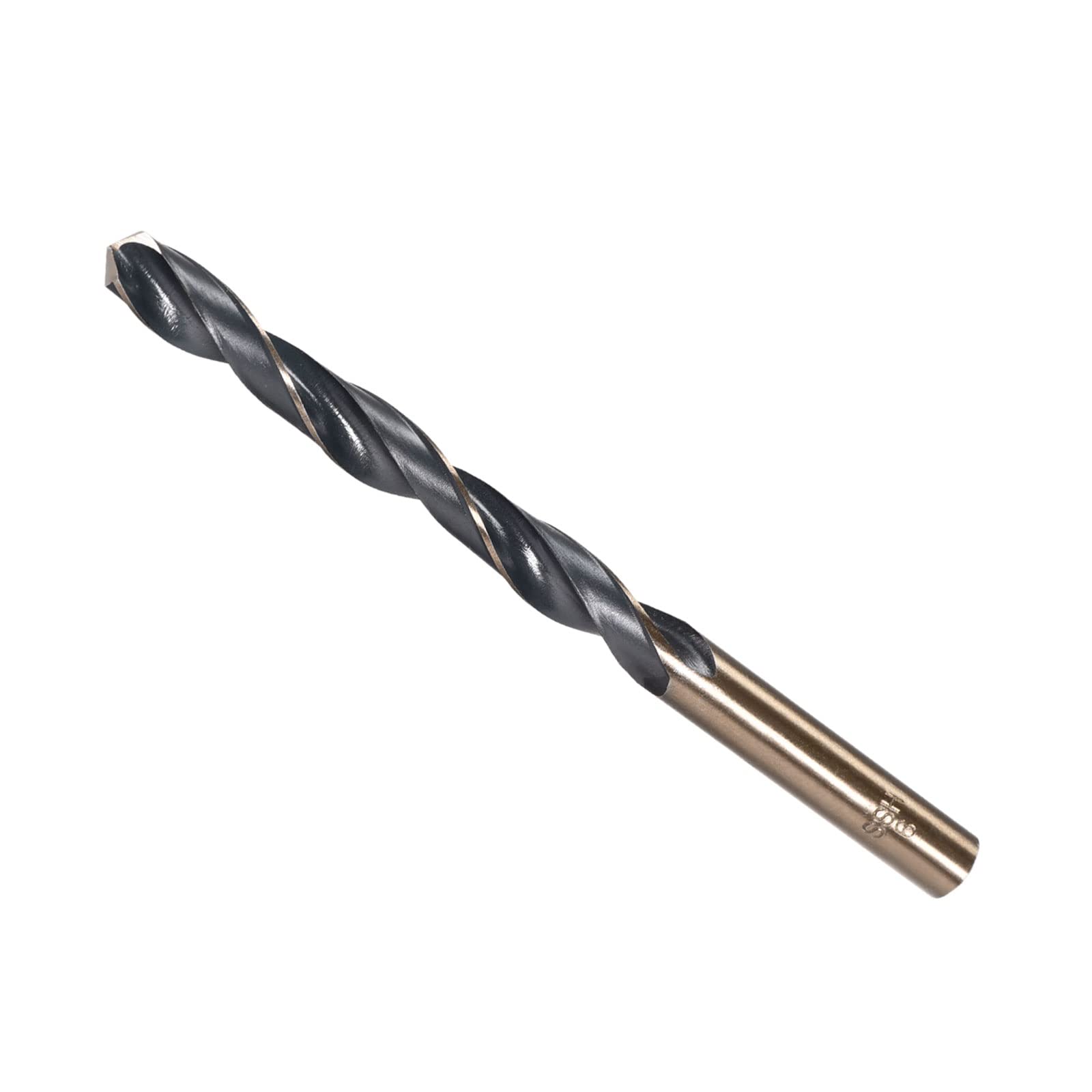 CoCud Twist Drill Bits, 9mm Cutting Edge, Titanium & Nitride Coated High Speed Steel 4341 Round Shank - (Applications: for Stainless Steel Drilling Machine), 1-Piece