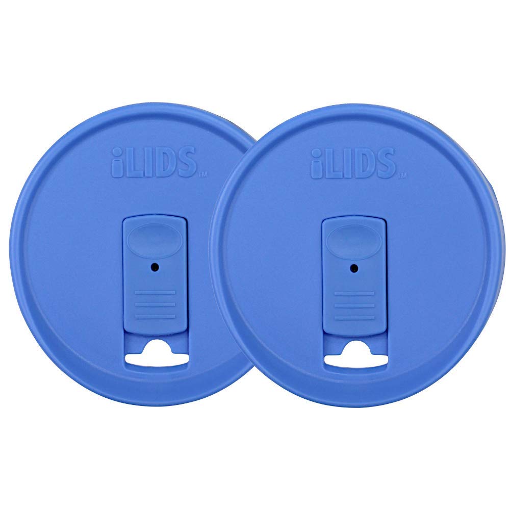 iLIDS Mason Wide Mouth Jar Drink Lid (2 Pack), Periwinkle