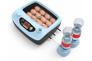 velocimart Automatic 12 Egg Incubator – 80W Poultry Hatcher with Temperature Control – Durable PP Material – Ideal for Chicke