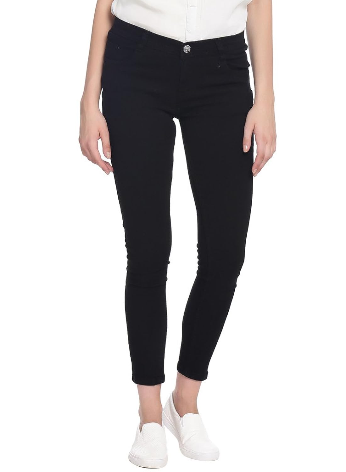 broadstar women denim black jeans