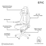 noblechairs EPIC design Nero Giallo
