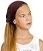 Exquisite Pack-5 Solid,Dark,Wide Headbands With FREE beautiful light Grey Wire Headband-CoverYourHair